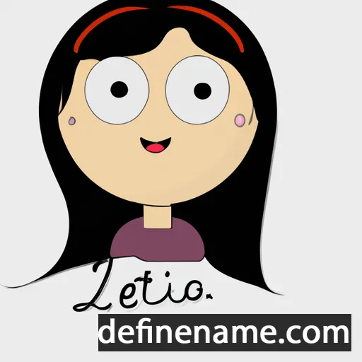 cartoon of the name Leïticia