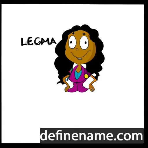 Leighona cartoon