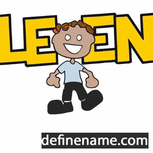 cartoon of the name Leijn