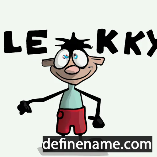 cartoon of the name Leikny