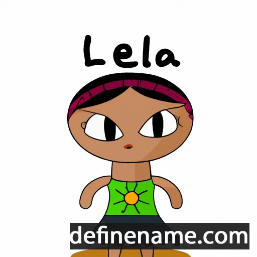 cartoon of the name Leilaila