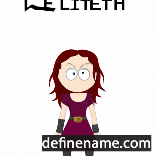 cartoon of the name Leilith