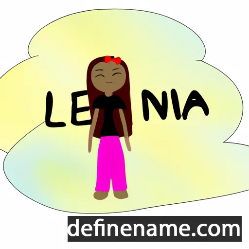 cartoon of the name Leina