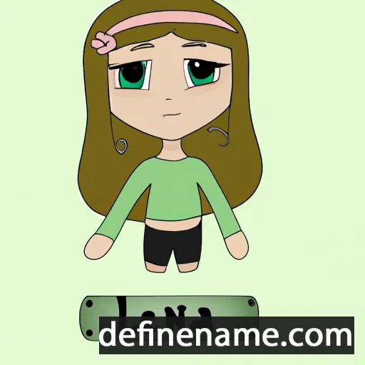 cartoon of the name Leina