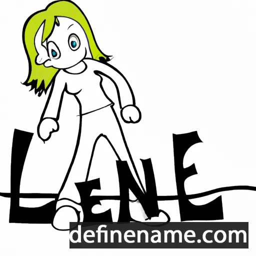 cartoon of the name Leine