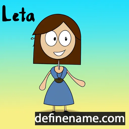 cartoon of the name Leita