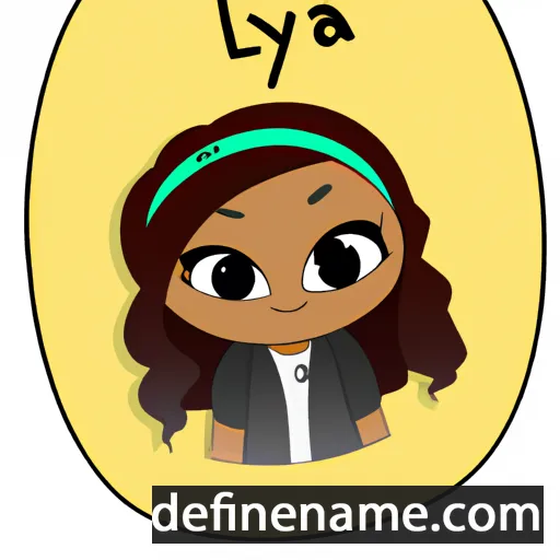 cartoon of the name Leiya