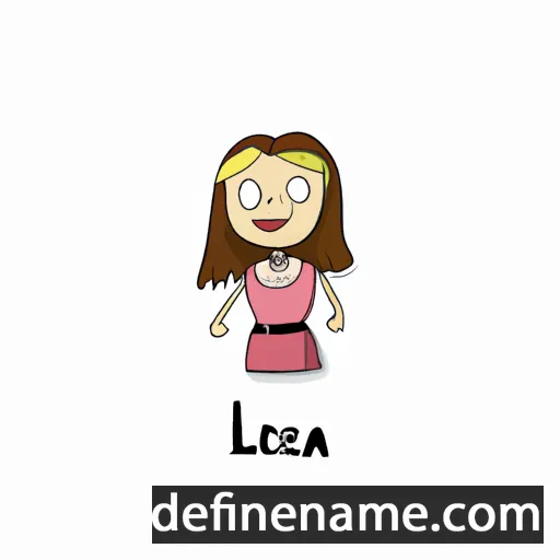 cartoon of the name Lejla