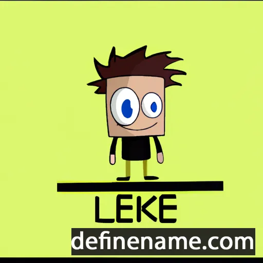 cartoon of the name Lekë