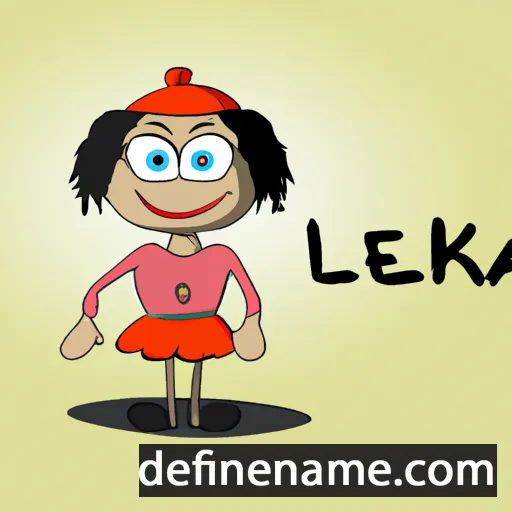 cartoon of the name Lekela