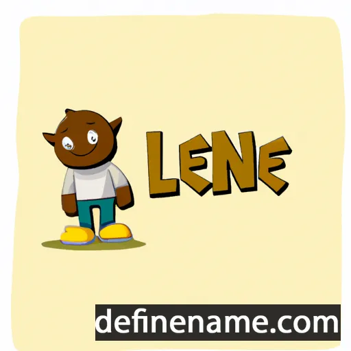 cartoon of the name Lekone