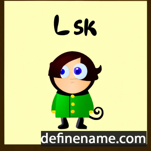 cartoon of the name Leksa