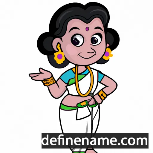 cartoon of the name Lekshmi