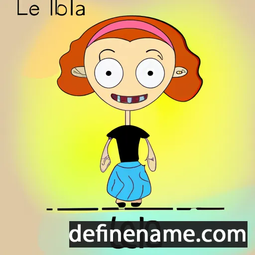 cartoon of the name Lela