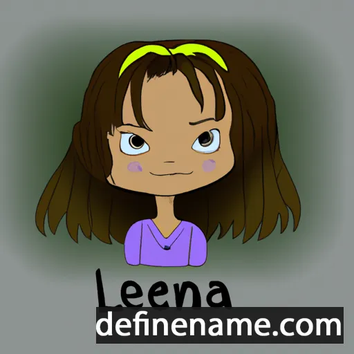 cartoon of the name Lelana