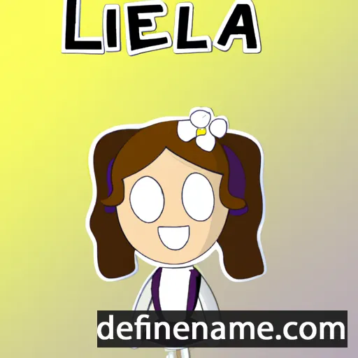 cartoon of the name Lellia