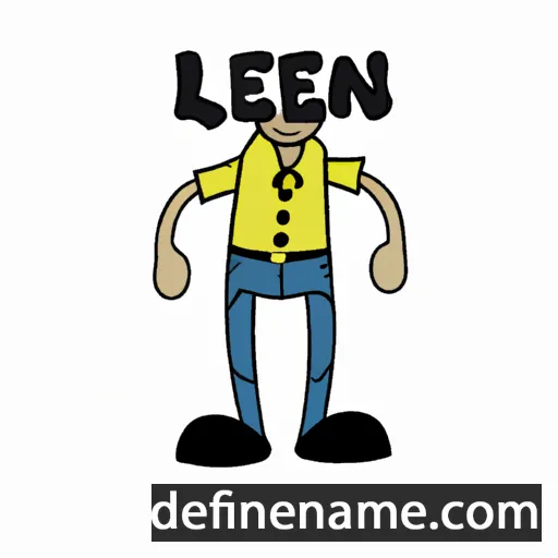 cartoon of the name Len