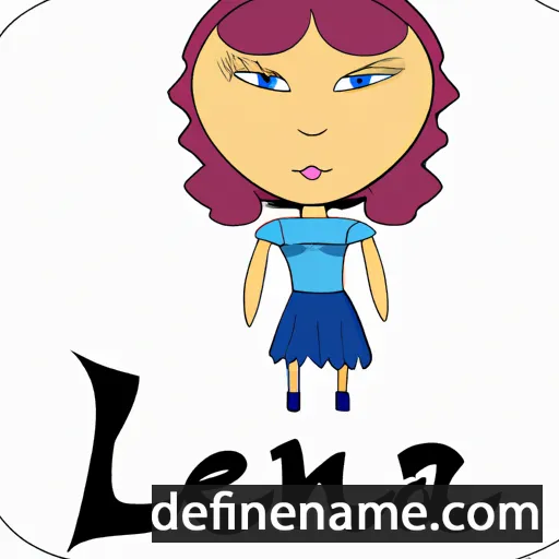 cartoon of the name Lenia