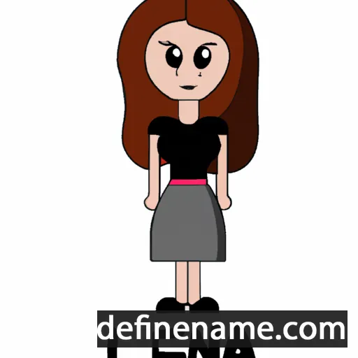 cartoon of the name Lenia