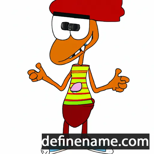 cartoon of the name Lennex