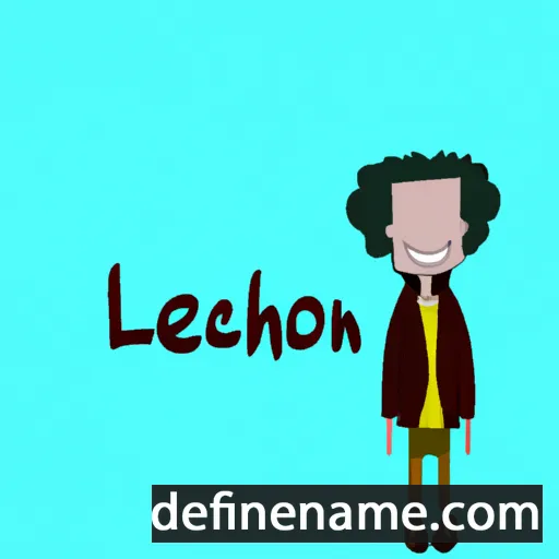 cartoon of the name Lenoah