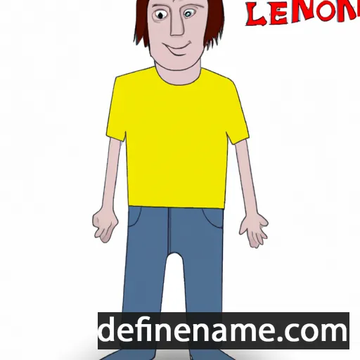 cartoon of the name Lenon