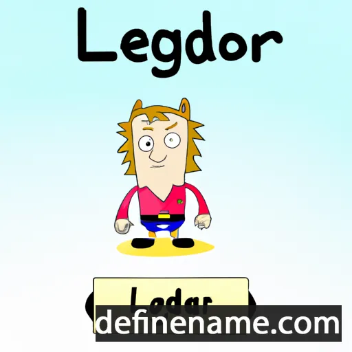 cartoon of the name Leodegar