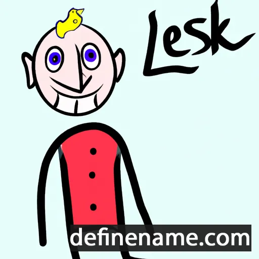 cartoon of the name Lészk