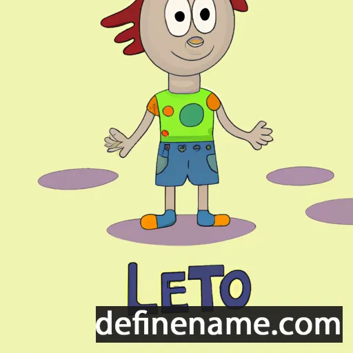 cartoon of the name Létó