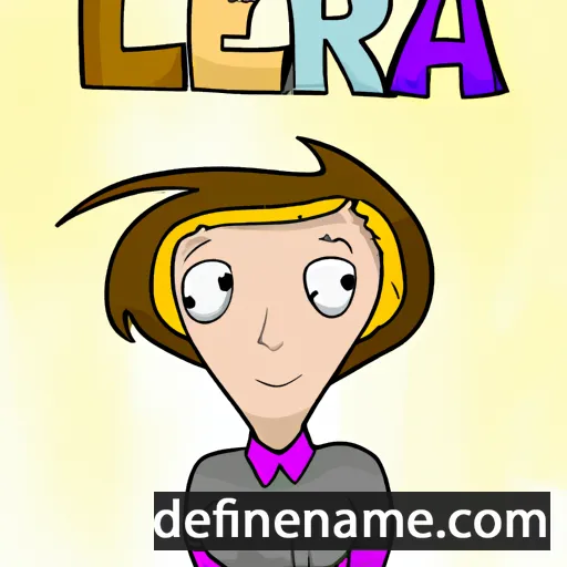 cartoon of the name Lera