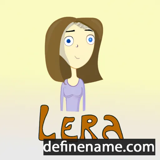 cartoon of the name Lera