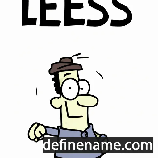 cartoon of the name Les