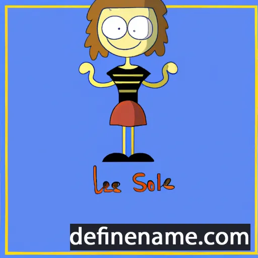 cartoon of the name Leslee