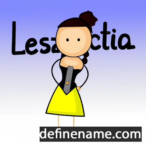 cartoon of the name Lestacia