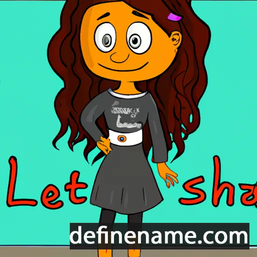 cartoon of the name Letesha