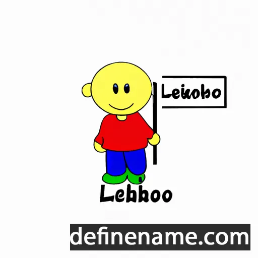 cartoon of the name Lethabo