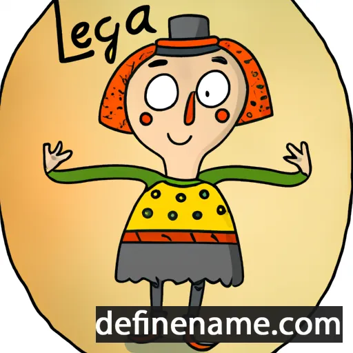 cartoon of the name Letīcija