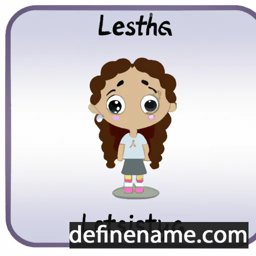 cartoon of the name Letisiya