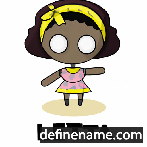 cartoon of the name Letita