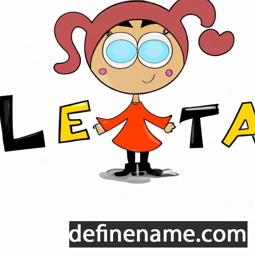 cartoon of the name Letta