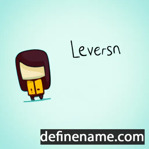 cartoon of the name Levani