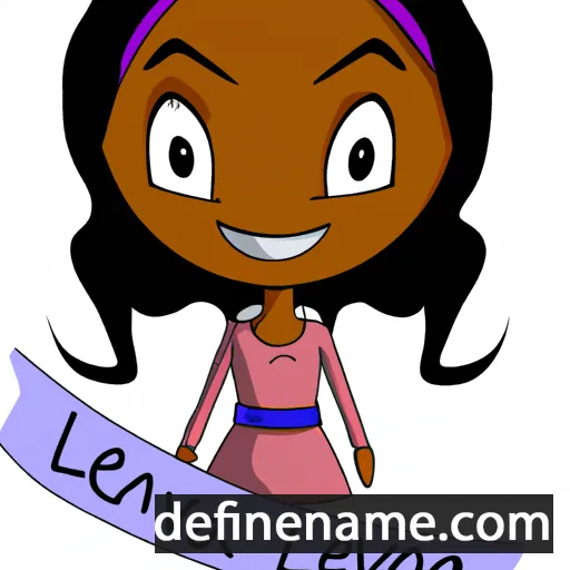 cartoon of the name Leviana