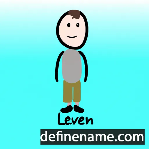 cartoon of the name Levien