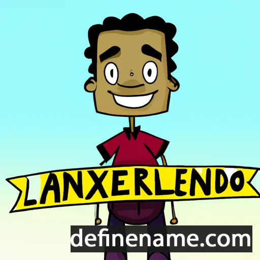 cartoon of the name Lexandro