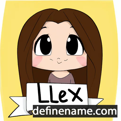 cartoon of the name Lexí