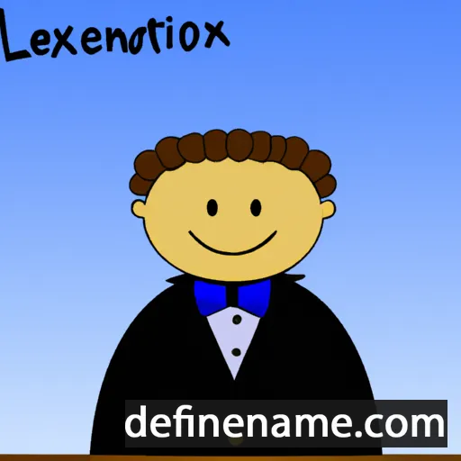 cartoon of the name Lexington