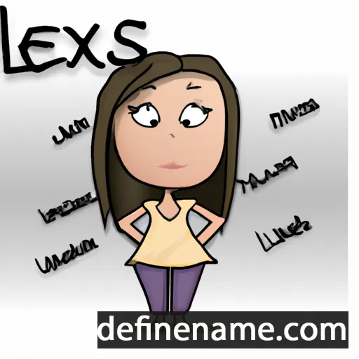 cartoon of the name Lexis