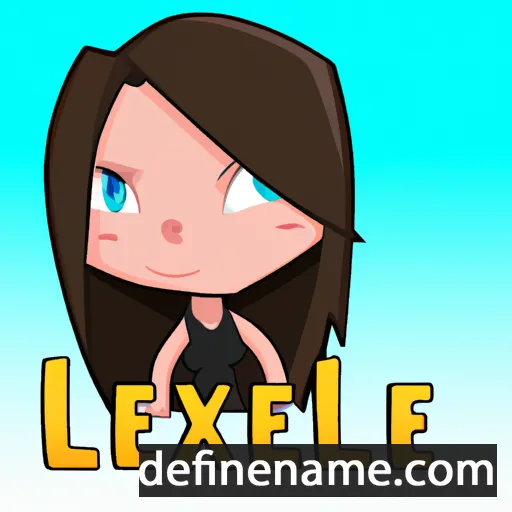 cartoon of the name Lexlie