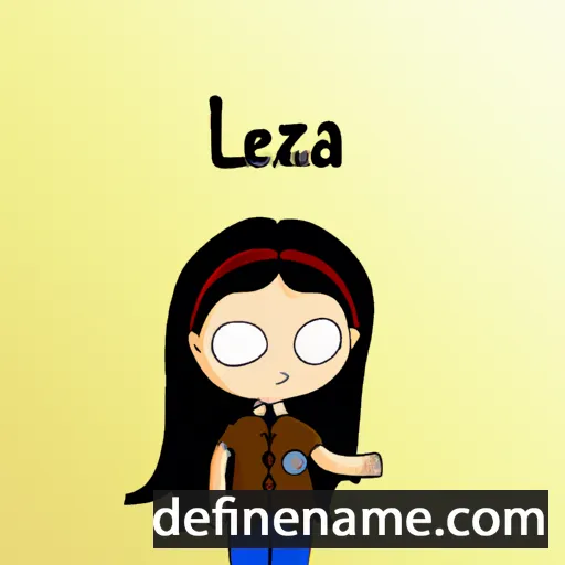 cartoon of the name Lezja