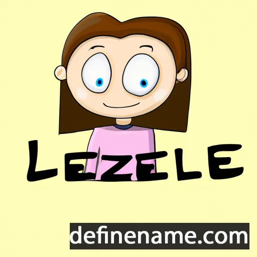 cartoon of the name Lezlie